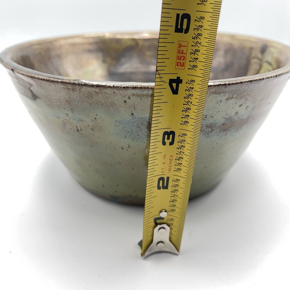 Studio Art Ceramic Bowl With Metallic Finish - Picture 14 of 14